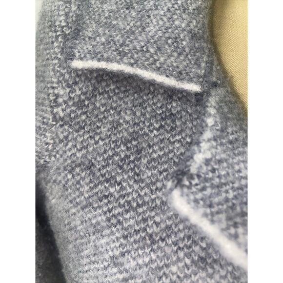 Cocogio Cardigan Sweater Coat Tweed Acrylic Wool Blend Buttons Collared Sz Small - Picture 5 of 8